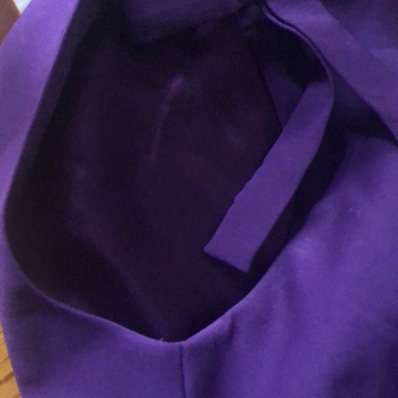 Pink Tartan Purple pencil dress with detachable bows formal 6 - Picture 14 of 14